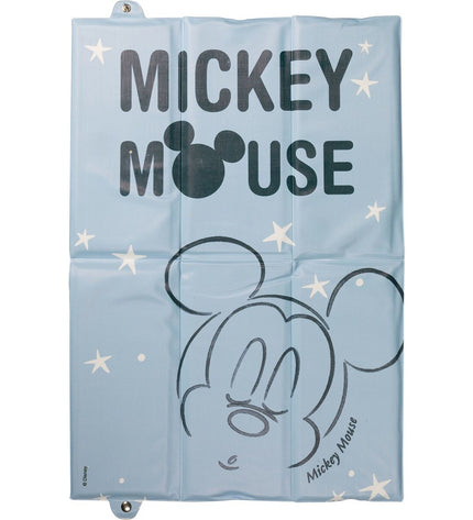 Blue Mickey Mouse travel-themed baby bedroom blanket, 63x40 cm, featuring Mickey Mouse design for comfortable sleep.