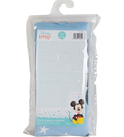 Blue Mickey Mouse baby travel sleeping mat with CZ10345 design, measuring 63 x 40 x 1 cm, suitable for nursery or on-the-go use.