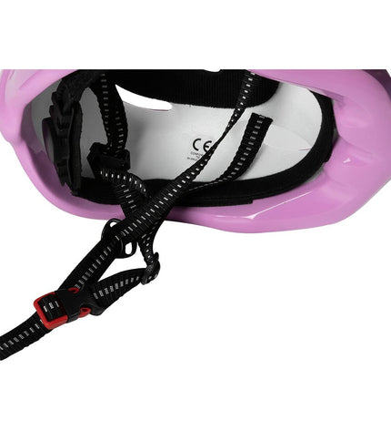 Pink Kinder Fietshelm by The Paw Patrol, sporty outdoor helmet with vibrant fuchsia color, perfect for children's cycling safety.