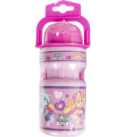 Pink Kinderfles for bike from The Paw Patrol, 350 ml, outdoor sports water bottle with colorful Paw Patrol characters.