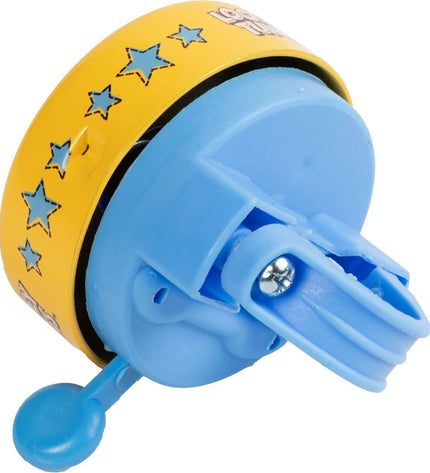 Yellow Looney Tunes Kinderfietsbel, sport and outdoor bicycle bell featuring cartoon character design.
