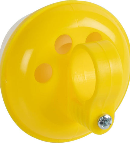 Yellow Looney Tunes bike bell for kids, designed for outdoor riding and cycling safety on children's bicycles.