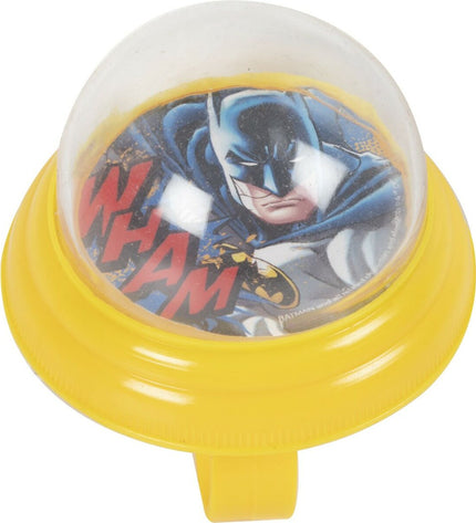 Batman Kinderfietsbel Batman CZ10965 Geel, sport and outdoor bike bell with Batman logo on bright yellow background.