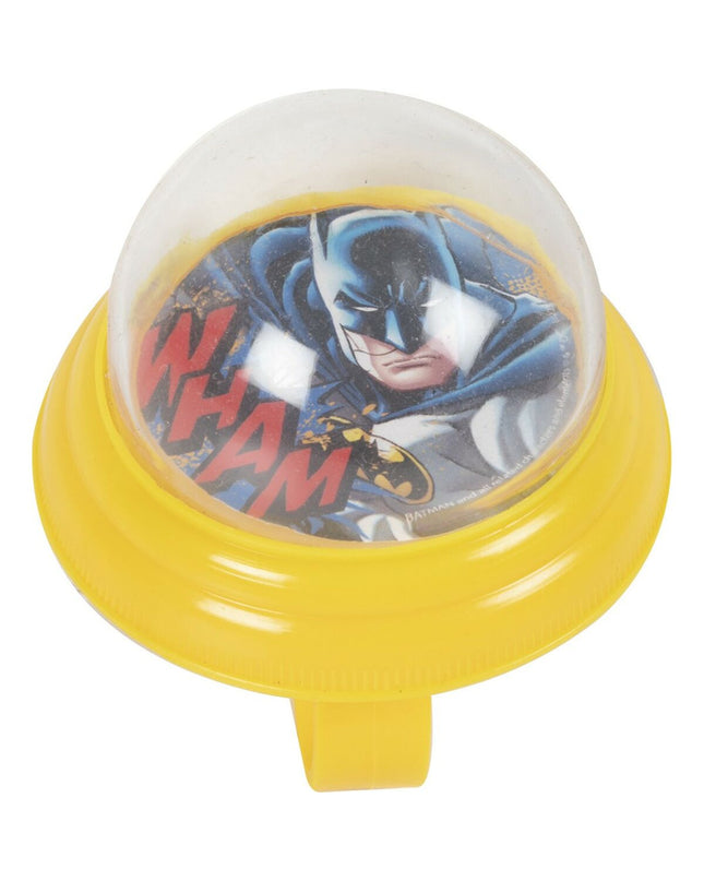 Batman Kinderfietsbel Batman CZ10965 Geel, sport and outdoor bike bell with Batman logo on bright yellow background.