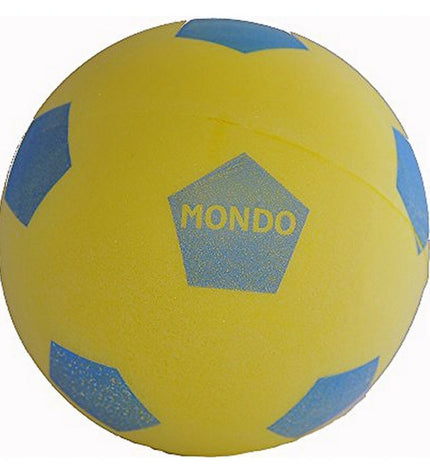 BigBuy Kids Bal Soft Football Mondo, 20cm PVC soccer ball for kids, featuring bright colors and soft, durable material.