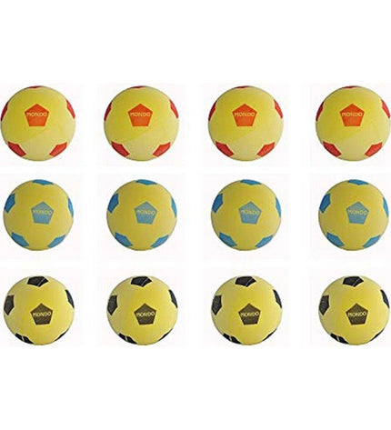 BigBuy Kids Bal Soft Football Mondo, 20 cm PVC soccer ball, ideal for kids' outdoor play and sports activities.