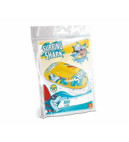 Inflatable shark toy from Unice Toys, perfect for outdoor play and water fun, featuring vibrant colors and a realistic shark design.