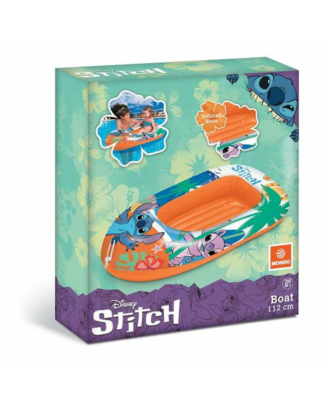 Inflatable mattress by Unice Toys, 112 cm, suitable for outdoor play and games, shown inflated with bright blue color and seams.