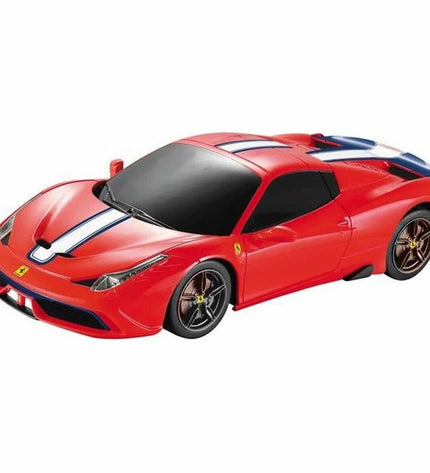 Red Mondo Ferrari Italia remote control police car toy with detailed design, perfect for children and playtime.