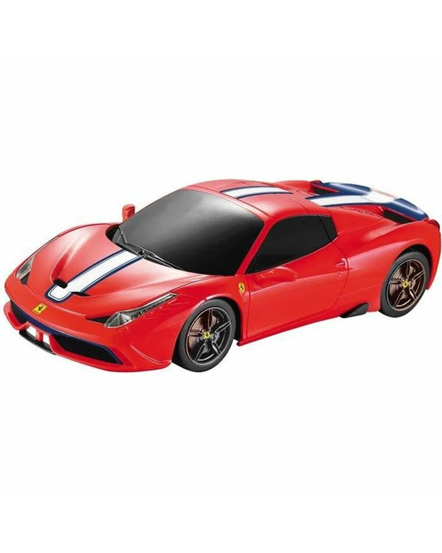 Red Mondo Ferrari Italia remote control police car toy with detailed design, perfect for children and playtime.