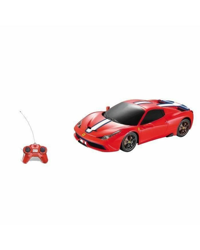 Red Mondo Ferrari Italia remote control police car toy with detailed police vehicle design, ideal for kids' play.