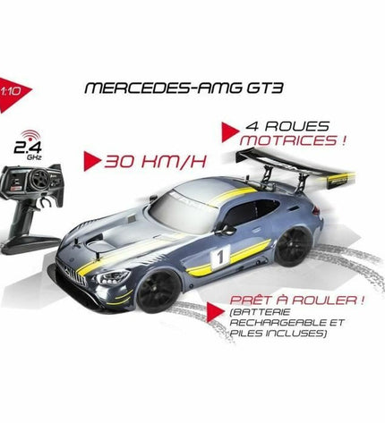 Mondo remote-controlled police car model AMG GT3 toy vehicle on a white background