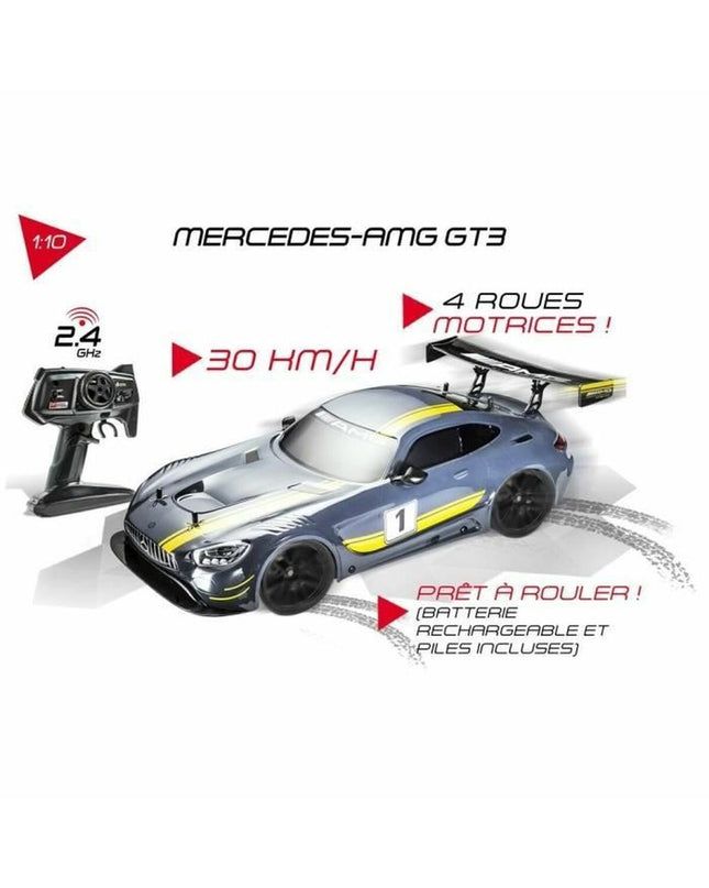 Mondo remote-controlled police car model AMG GT3 toy vehicle on a white background