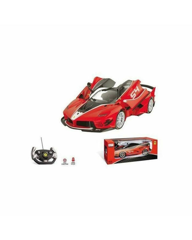 Red Mondo Ferrari FXX K Evo remote control police car toy, 1:14 scale, detailed vehicle with realistic features.