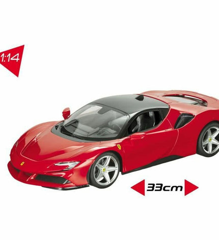 Black Mondo remote control police car in 1:14 scale, toy vehicle for children, detailed and realistic appearance.