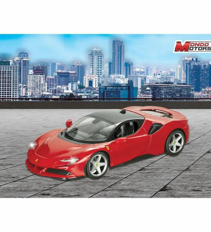 Black Mondo remote control police car toy in 1:14 scale, detailed vehicle suitable for play and collection.