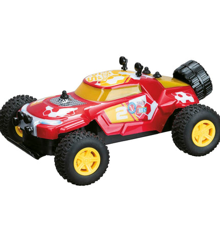 Mondo remote control police car toy, detailed police vehicle on a white background, perfect for kids' play and imaginative adventures