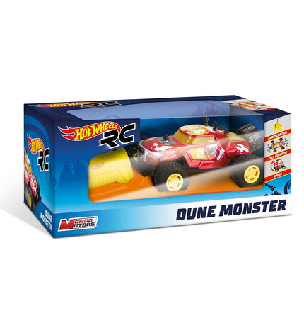 Mondo remote control police car toy with black and white design, designed for children, positioned on a white background.