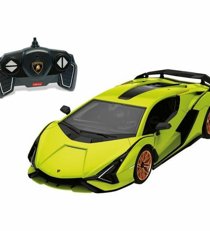 Green Mondo remote control police car toy, detailed plastic vehicle for children, part of Mondo's toy vehicle collection.