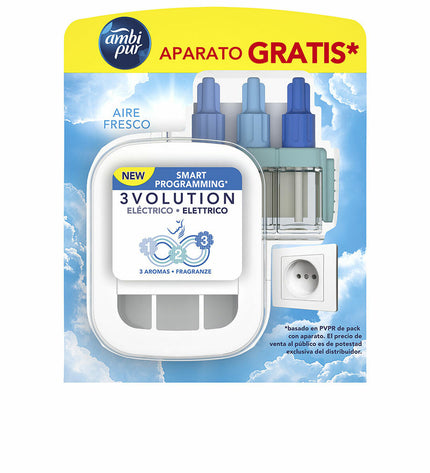 Ambi Pur 3VOLUTION 20ml refill for electric air freshener, designed for home and kitchen use, with a fresh scent and compact size.