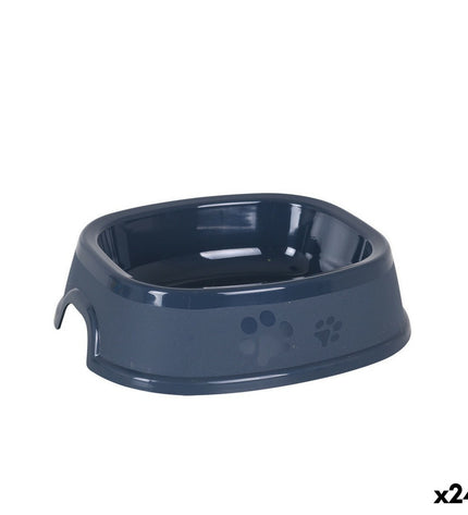 Dem Pet small animal food bowl, 19x17x5 cm, durable plastic dish suitable for mice, hamsters, and other small pets.