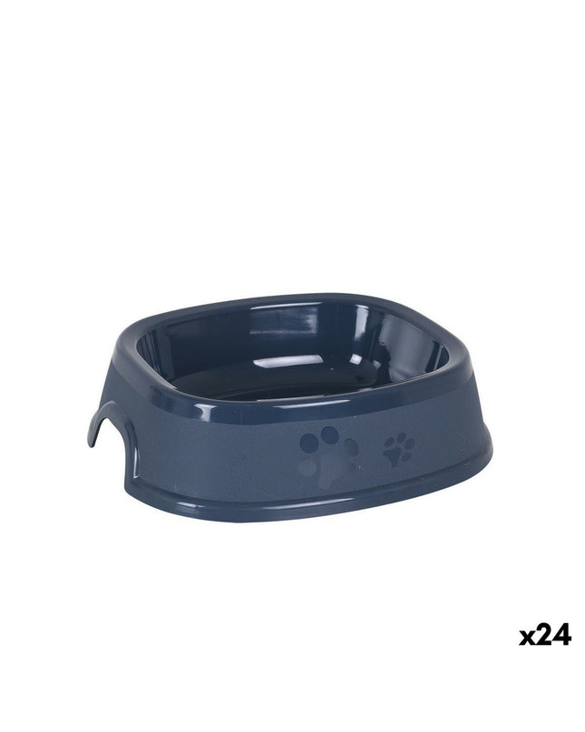 Dem Pet small animal food bowl, 19x17x5 cm, durable plastic dish suitable for mice, hamsters, and other small pets.