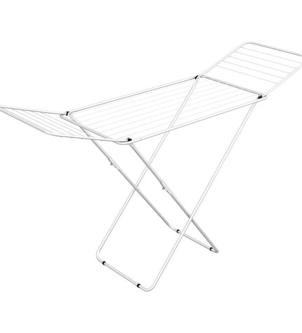 Gimi Jolly C6 foldable clothes drying rack with steel frame, 180x55x93 cm, ideal for home laundry and organization.