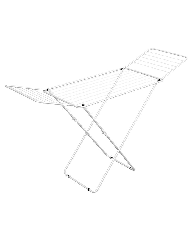 Gimi Jolly C6 foldable clothes drying rack with steel frame, 180x55x93 cm, ideal for home laundry and organization.