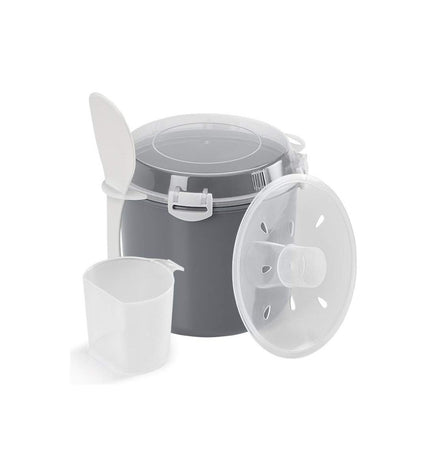 Metaltex 2.2L stainless steel steamer pot for home cooking, featuring a lid and steaming insert for healthy meals