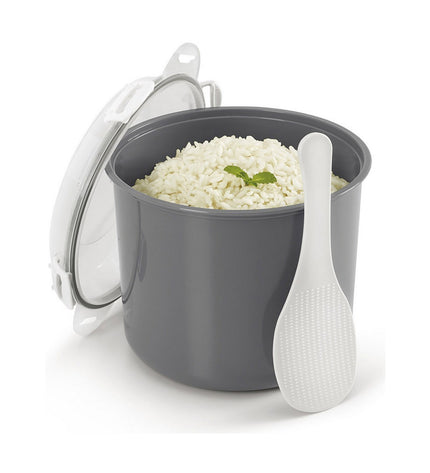 Metaltex 2.2L stainless steel steamer for kitchen use, featuring a pot with steam vents and a lid, ideal for healthy cooking.