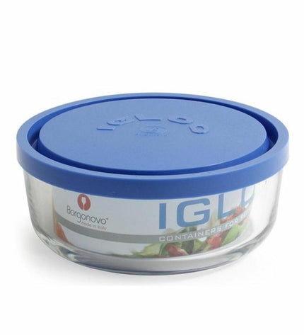 Borgonovo Blik Borgonovo 6277515 blue 800 ml container with lid, suitable for household and kitchen use, 15 cm tall