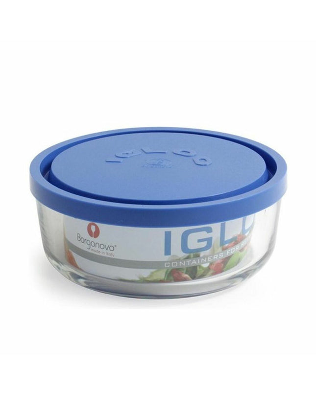 Borgonovo Blik Borgonovo 6277515 blue 800 ml container with lid, suitable for household and kitchen use, 15 cm tall