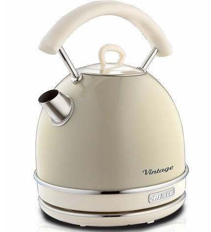Ariete 2877/03 beige teapot with 1.7L capacity, suitable for brewing tea or coffee in a modern kitchen setting.