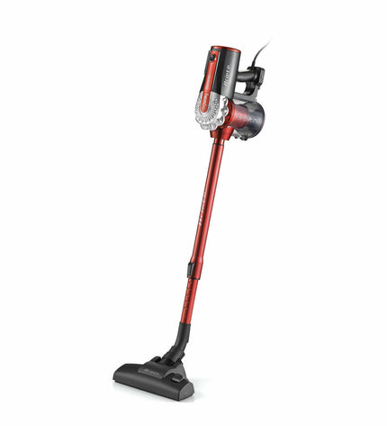 Ariete 2761 600W vacuum cleaner and handheld vacuum for home cleaning, showing the sleek design and nozzle attachment.