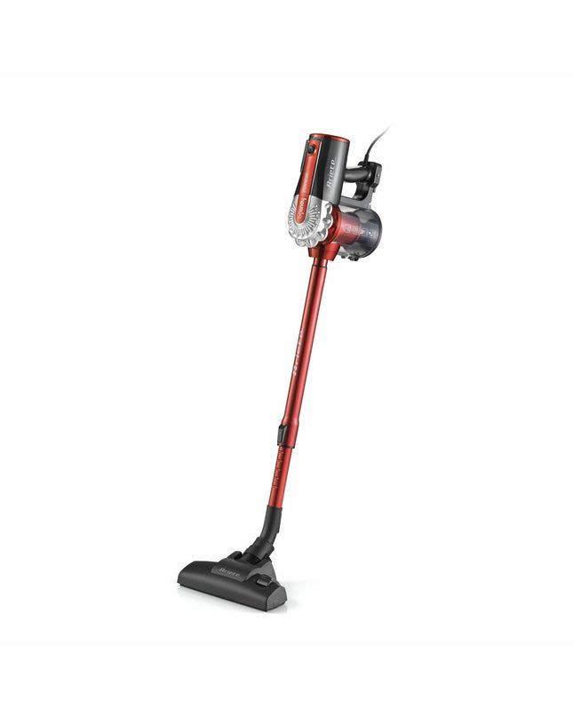 Ariete 2761 600W vacuum cleaner and handheld vacuum for home cleaning, showing the sleek design and nozzle attachment.