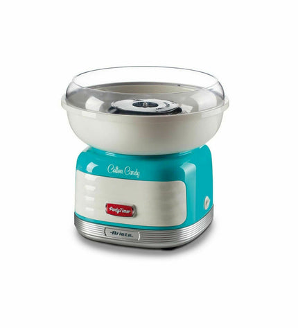Ariete Suikerspinmachine ARI-2973-RD for making cotton candy, featuring a compact red electric candy floss maker.