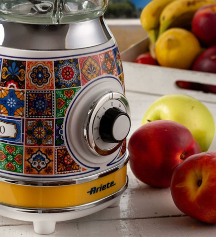 Ariete Positano yellow 1000W hand mixer with 1.5L mixing bowl for home cooking and small electric kitchen tasks.