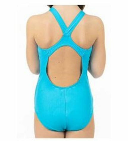 Girls' Aquarapid Aquilyj water sport swimsuit, bright colorful design, suitable for swimming and outdoor water activities.
