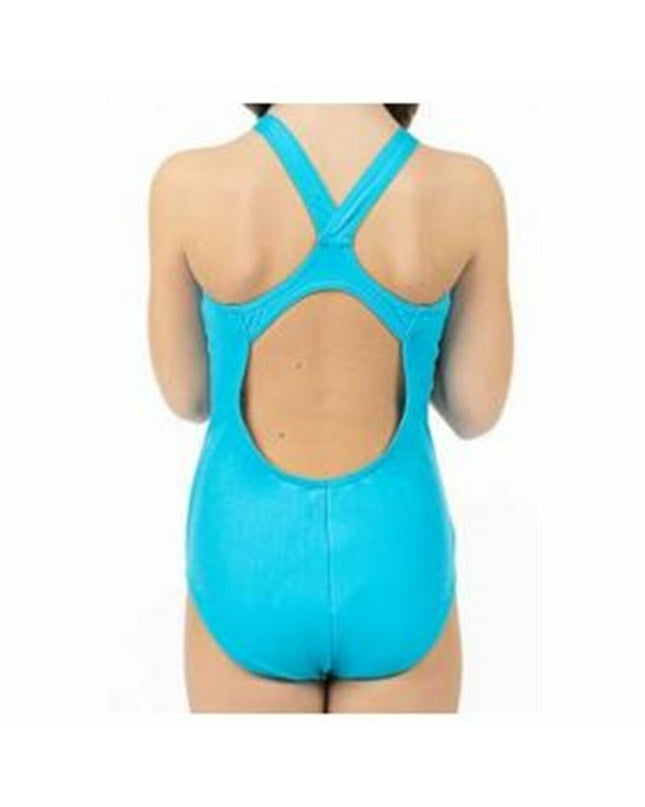 Girls' Aquarapid Aquilyj water sport swimsuit, bright colorful design, suitable for swimming and outdoor water activities.