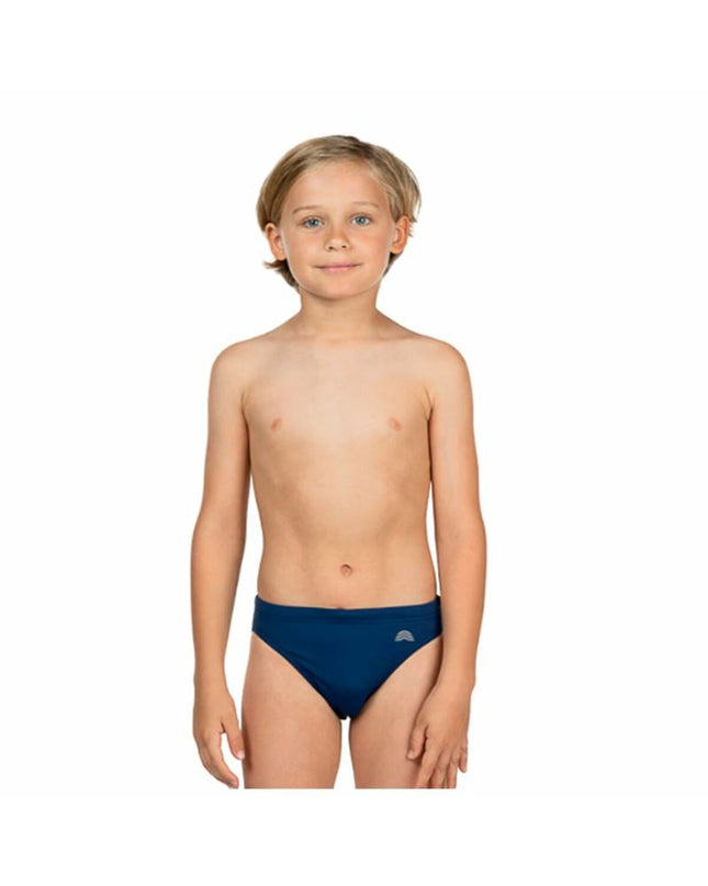 Kinderbadpakken Aquarapid mystic dark blue swim costume for kids, suitable for watersport and outdoor swimming activities.