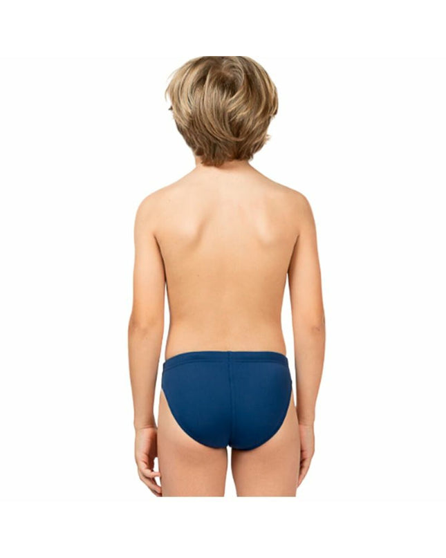 Kinderbadpak Aquarapid in donkerblauw, sport en outdoor waterwear, stylish swim costume for kids, featuring a slip design.