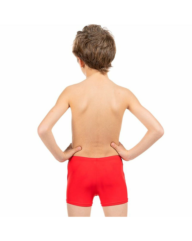 Kids' Aquarapid Venere orange short wetsuit for water sports, featuring bright orange color and snug fit for swimming activities.
