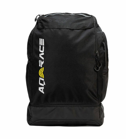 Aquarapid Sporttas Orion zwemtas, zwart waterdichte sport- en outdoor tas with multiple compartments for swimming gear.