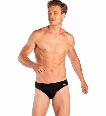Black Aquarapid men's swim trunks, sport and outdoor watersport slip with a comfortable fit, suitable for swimming and aquatic activities.