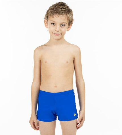 Blue boys' Aquarapid swim trunks for boys, ideal for water sports and outdoor activities, featuring a comfortable fit and vibrant design.