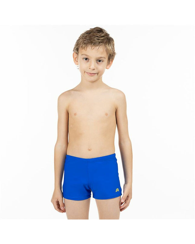 Blue boys' Aquarapid swim trunks for boys, ideal for water sports and outdoor activities, featuring a comfortable fit and vibrant design.