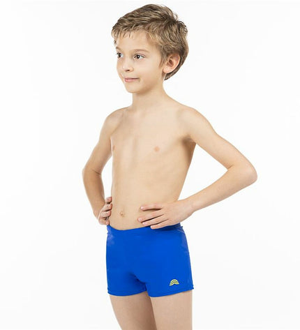 Blue boys' Aquarapid swim trunks for boys, suitable for sports and watersports, featuring a comfortable fit and vibrant color.
