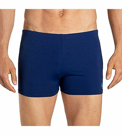 Blue men's Aquarapid boxer swim trunks for watersports, featuring a snug fit and quick-drying fabric.