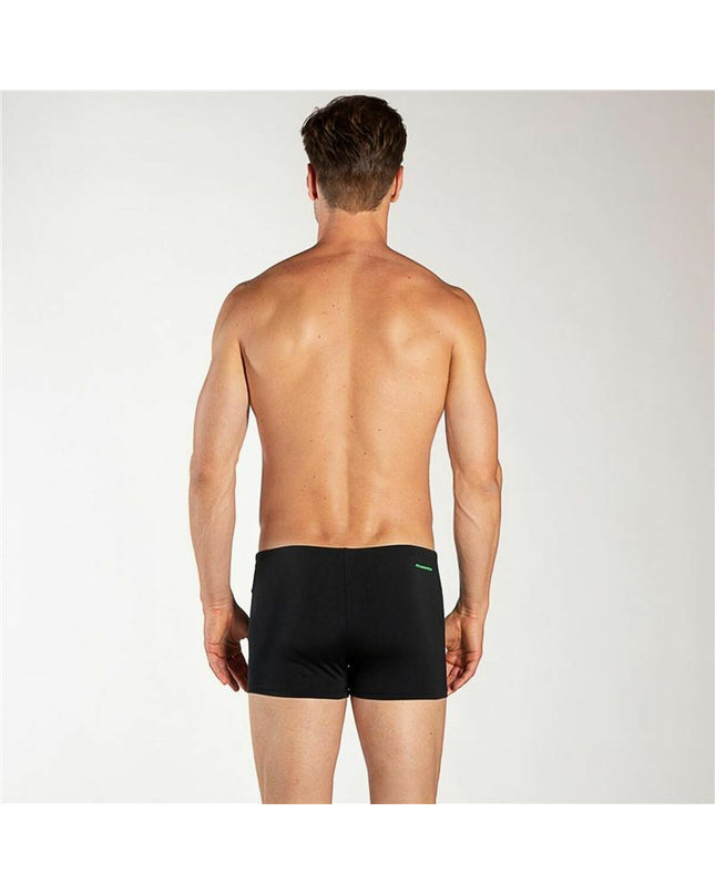 Black Aquarapid men's swim boxer for sport and outdoor watersports, featuring a snug fit and quick-drying fabric.