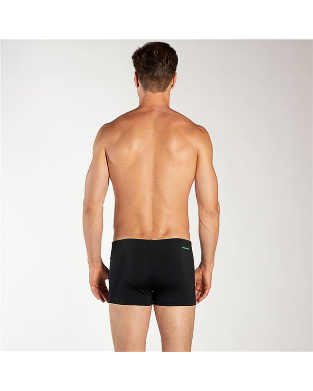 Black men's Aquarapid swim trunk for sports and watersports, featuring a snug fit and quick-drying fabric.